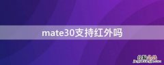 mate30epro支持红外吗 mate30支持红外吗