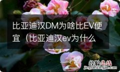 比亚迪汉ev为什么比dm贵 比亚迪汉DM为啥比EV便宜