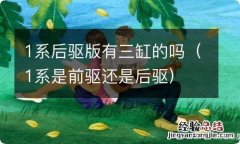 1系是前驱还是后驱 1系后驱版有三缸的吗