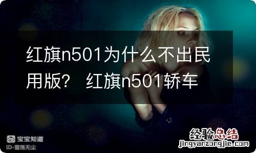 红旗n501为什么不出民用版？ 红旗n501轿车