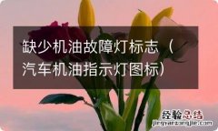 汽车机油指示灯图标 缺少机油故障灯标志