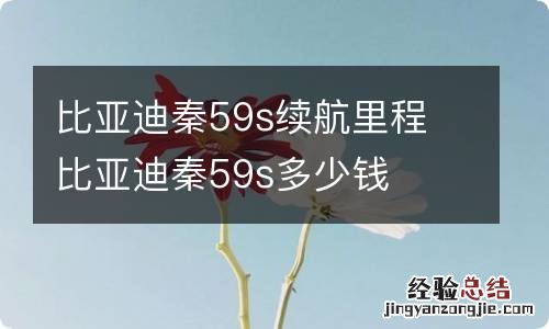 比亚迪秦59s续航里程 比亚迪秦59s多少钱