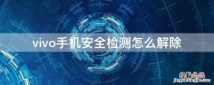 vivo手机安全检测怎么解除 怎么关闭vivo手机系统安全检测