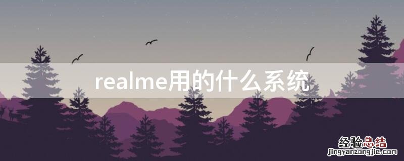 realme用的什么系统