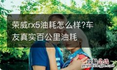 荣威rx5油耗怎么样?车友真实百公里油耗