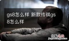 gs8怎么样 新款传祺gs8怎么样