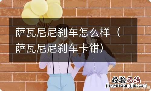 萨瓦尼尼刹车卡钳 萨瓦尼尼刹车怎么样