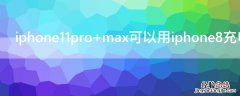 iPhone11pro max可以用iPhone8充电器吗