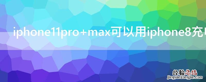 iPhone11pro max可以用iPhone8充电器吗