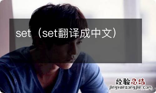 set翻译成中文 set