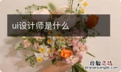 ui设计师是什么