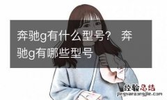 奔驰g有什么型号？ 奔驰g有哪些型号