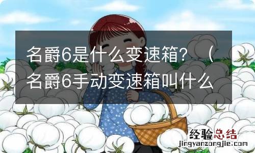 名爵6手动变速箱叫什么 名爵6是什么变速箱？