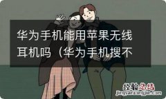 华为手机搜不到苹果蓝牙耳机 华为手机能用苹果无线耳机吗