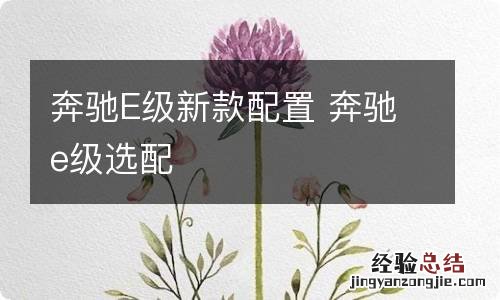 奔驰E级新款配置 奔驰e级选配