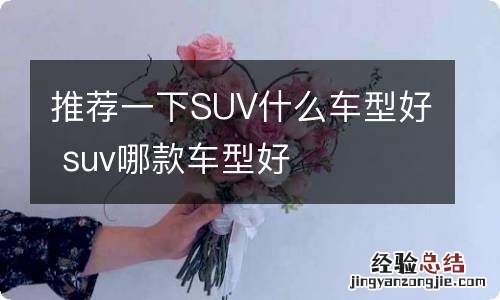 推荐一下SUV什么车型好 suv哪款车型好