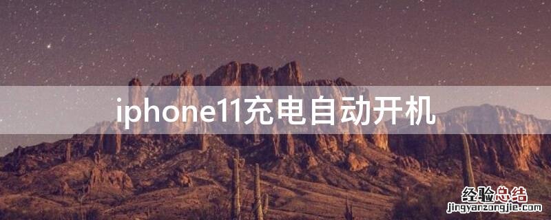 iPhone11充电自动开机