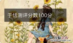 于恬测评分数100分