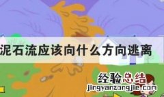 山体发生泥石流应该向什么方向逃离 发生山体发生泥石流如何逃生