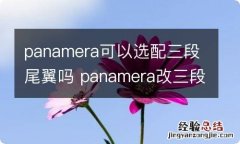 panamera可以选配三段尾翼吗 panamera改三段尾翼