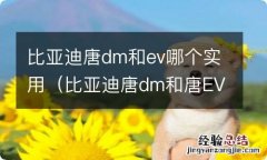 比亚迪唐dm和唐EV有什么区别 比亚迪唐dm和ev哪个实用