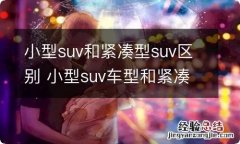 小型suv和紧凑型suv区别 小型suv车型和紧凑型suv区别