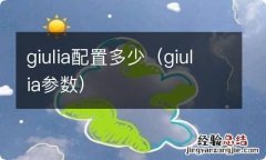 giulia参数 giulia配置多少