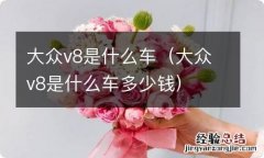 大众v8是什么车多少钱 大众v8是什么车