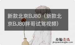 新款北京BJ80胖哥试驾视频 新款北京BJ80