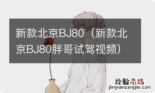 新款北京BJ80胖哥试驾视频 新款北京BJ80