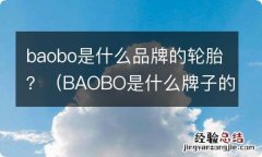 BAOBO是什么牌子的轮胎 baobo是什么品牌的轮胎？