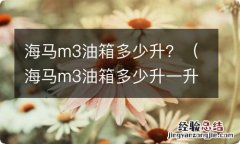 海马m3油箱多少升一升等于多少斤 海马m3油箱多少升？