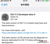 ios11.3beta4描述文件在哪下载