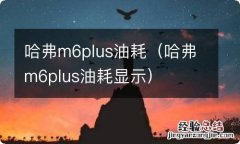 哈弗m6plus油耗显示 哈弗m6plus油耗