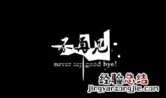 原谅捧花的我盛装出席只为错过你是什么歌 歌曲不再见歌词欣赏