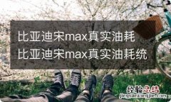 比亚迪宋max真实油耗 比亚迪宋max真实油耗统计表