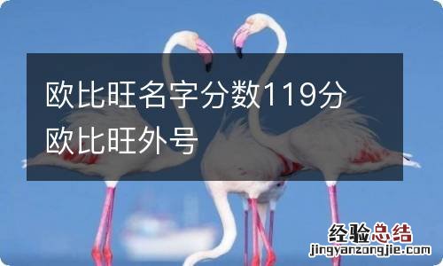 欧比旺名字分数119分 欧比旺外号