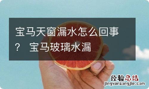 宝马天窗漏水怎么回事? 宝马玻璃水漏