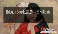 别克15n啥意思 15N别克