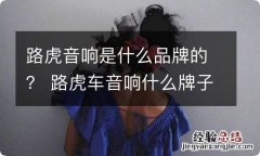 路虎音响是什么品牌的？ 路虎车音响什么牌子