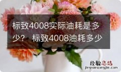 标致4008实际油耗是多少？ 标致4008油耗多少钱一公里