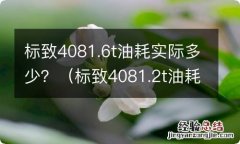 标致4081.2t油耗多少 标致4081.6t油耗实际多少？