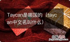 taycan中文名叫什么 Taycan是哪国的