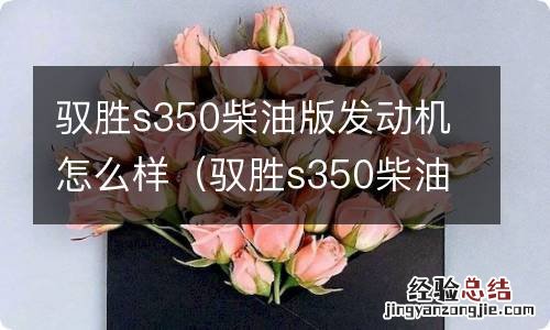 驭胜s350柴油版缺点 驭胜s350柴油版发动机怎么样