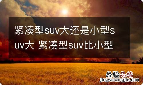 紧凑型suv大还是小型suv大 紧凑型suv比小型suv大吗