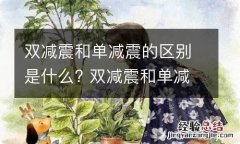 双减震和单减震的区别是什么? 双减震和单减震的区别是什么意思