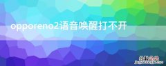 opporeno2语音唤醒打不开