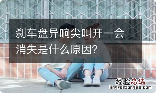 刹车盘异响尖叫开一会消失是什么原因？