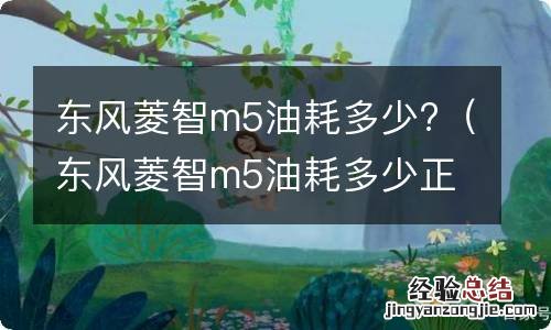 东风菱智m5油耗多少正常 东风菱智m5油耗多少?