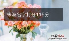 朱波名字打分115分